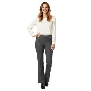 WREN New York Pull On Stretch Dress Pants Small NEW Pattern Split Hem